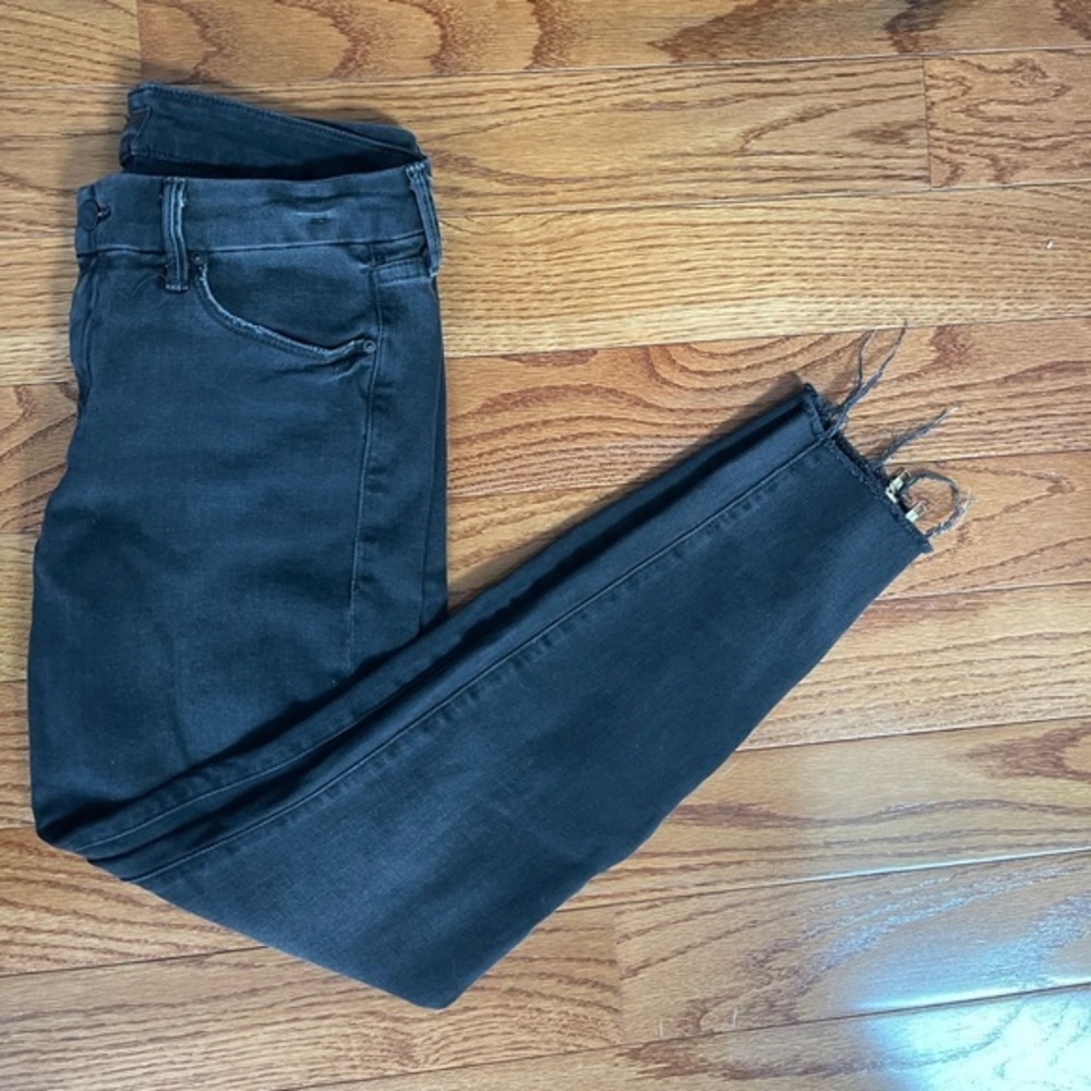 MOTHER Denim‎ Looker Zip Fray Jeans